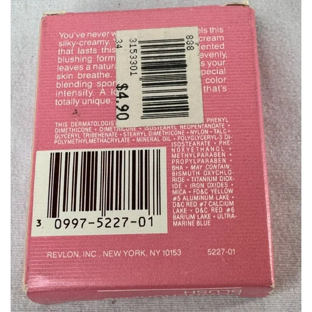 Vtg Revlon Love Pat Moisturizing Pressed Powder W/ Puff 4 Oz Translucent Natural